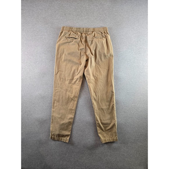 Save Khaki United Sku Twill Easy Chino Pants Men L Beige Drawstring Beach Surf - Picture 2 of 10